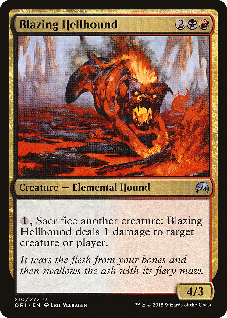 Blazing Hellhound (ORI-210)  - Magic Origins