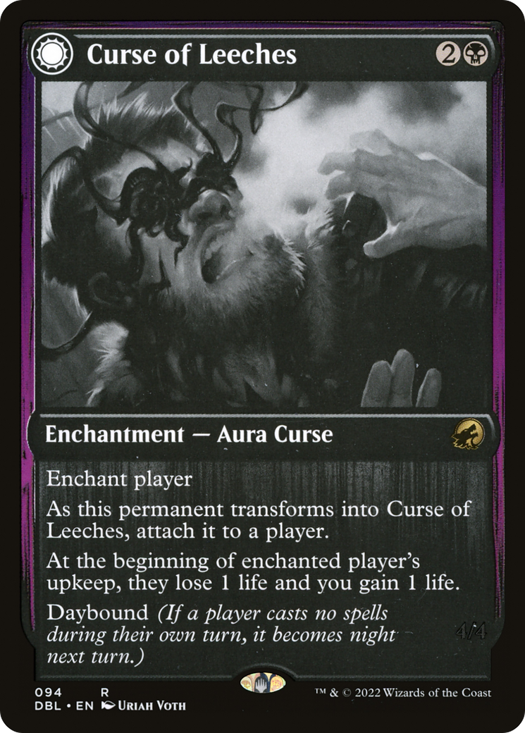 Curse of Leeches (DBL-094)  Foil - Innistrad: Double Feature: (Double Faced Transform)