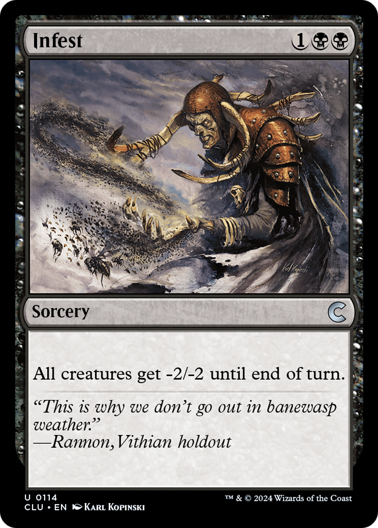 Infest (CLU-114)  - Ravnica: Clue Edition