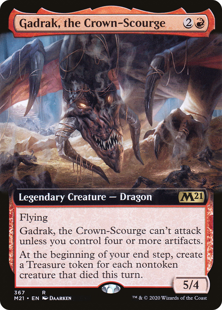 Gadrak, the Crown-Scourge (Extended Art) (M21-367)  - Core Set 2021: (Extended Art)