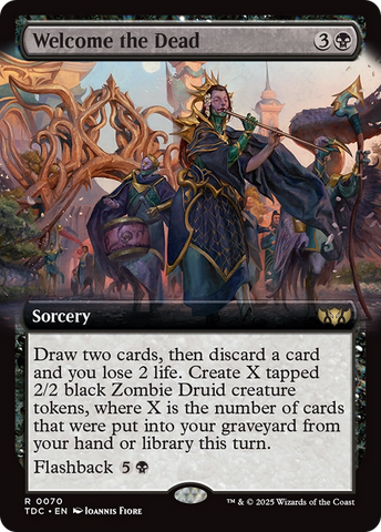 Welcome the Dead (Extended Art) (TDC-070) - Commander: Tarkir: Dragonstorm: (Extended Art)