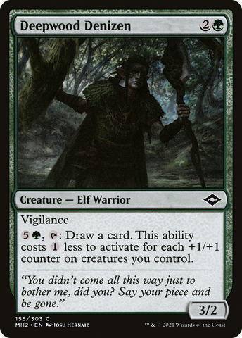 Deepwood Denizen (MH2-155)  Foil - Modern Horizons 2