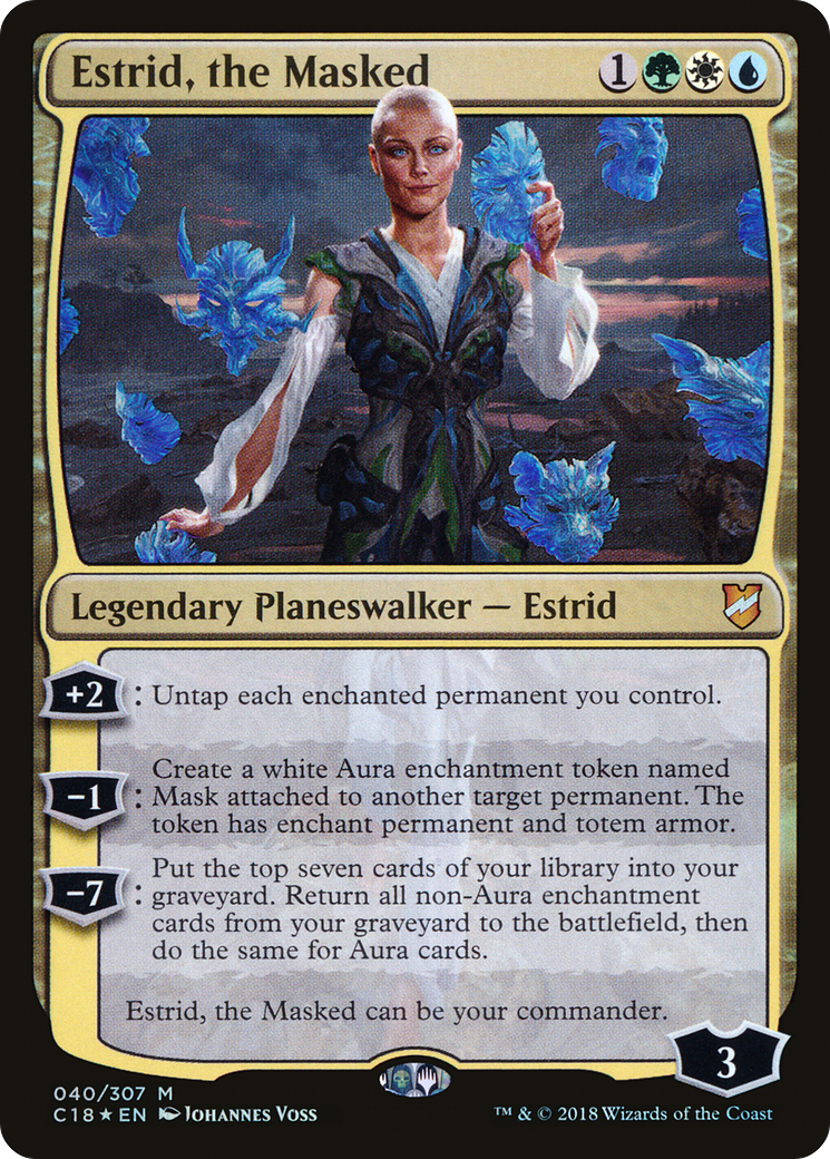 Estrid, the Masked (C18-040)  Foil - Commander 2018