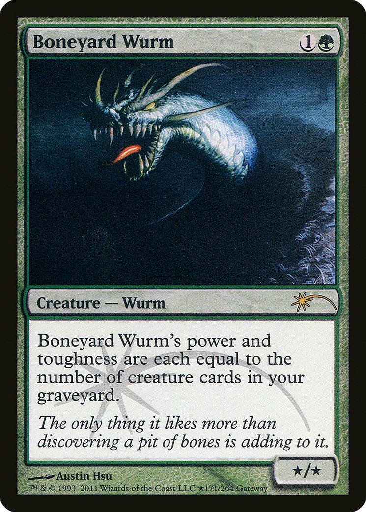 Boneyard Wurm (WPN-084)  Foil - Wizards Play Network 2011