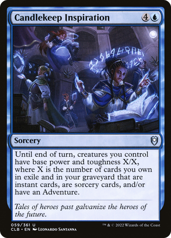 Candlekeep Inspiration (CLB-059)  Foil - Commander Legends: Battle for Baldur's Gate