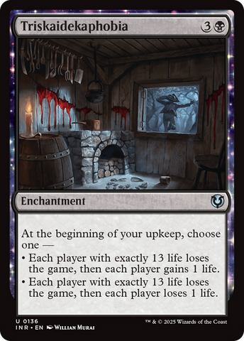 Triskaidekaphobia (INR-136)  Foil - Innistrad Remastered: (enchantment)
