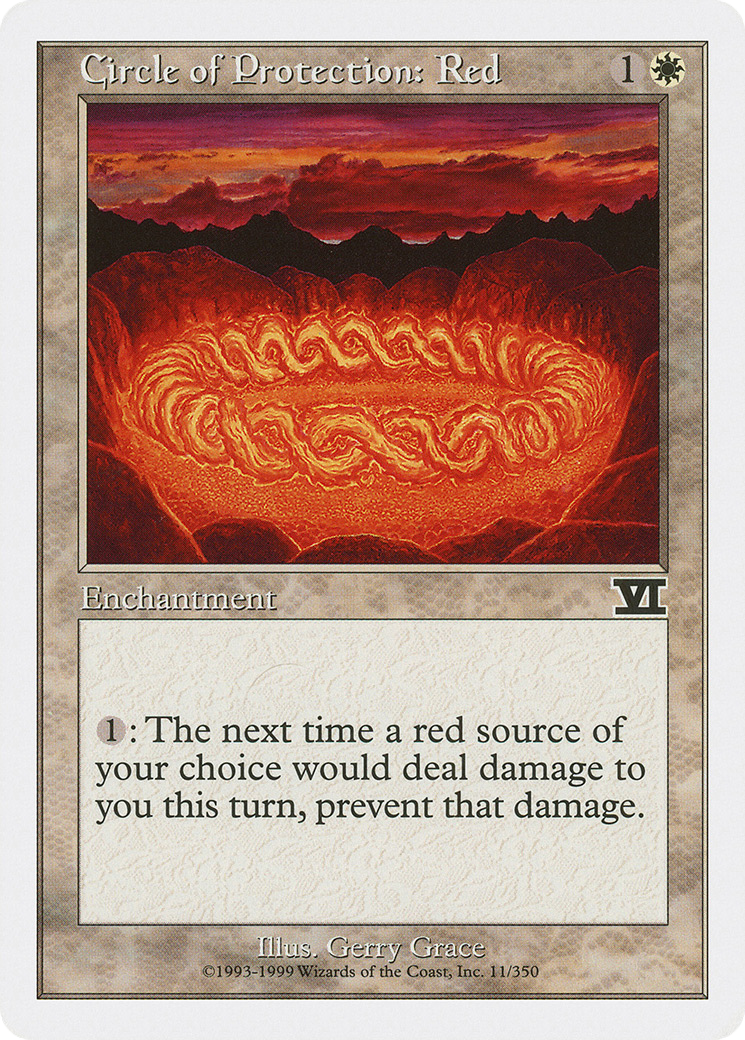 Circle of Protection: Red (6ED-011)  - Classic Sixth Edition