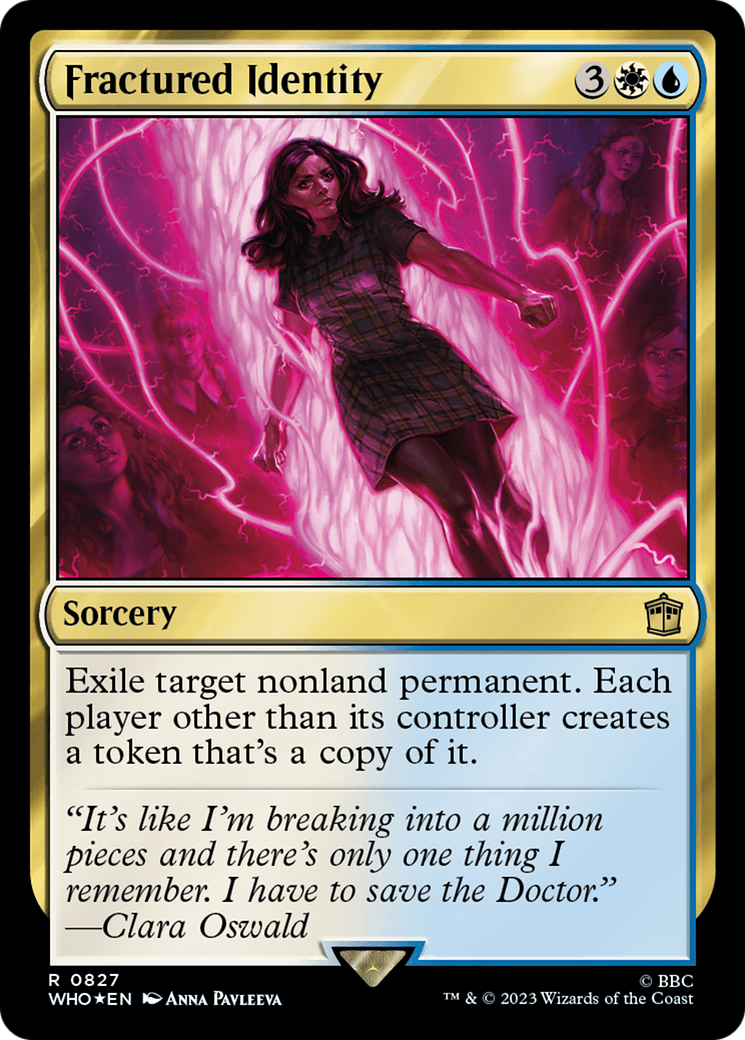 Fractured Identity (Surge Foil) (WHO-827)  Foil - Doctor Who