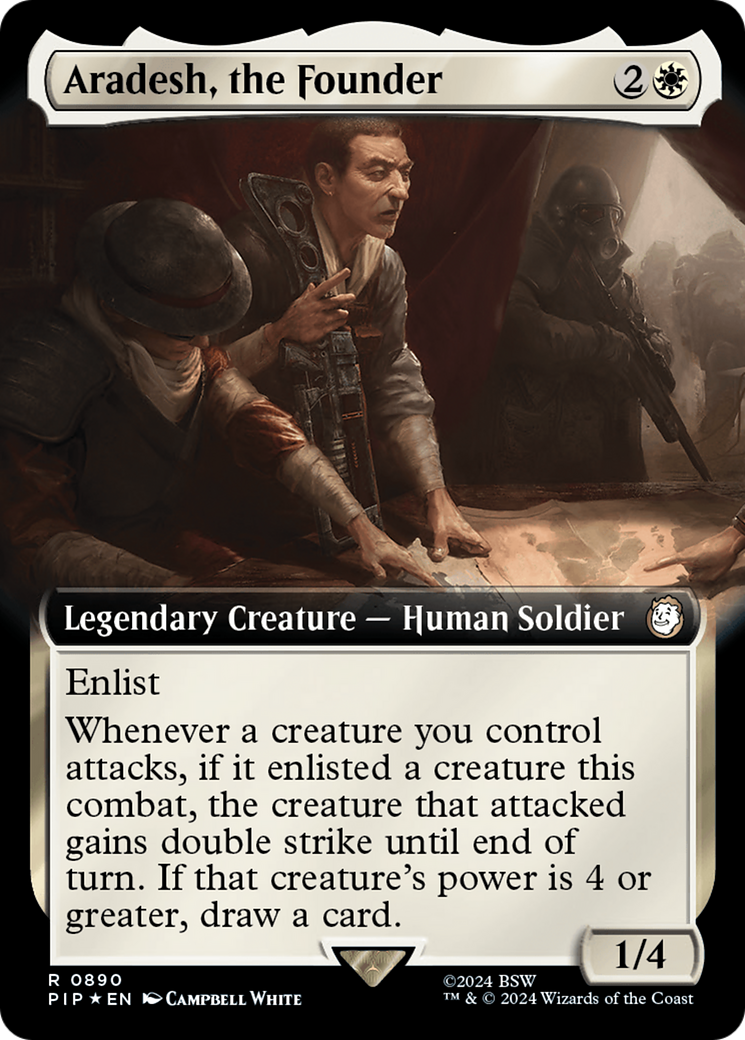 Aradesh, the Founder (Extended Art) (Surge Foil) (PIP-890) - Fallout: (Extended Art) Foil