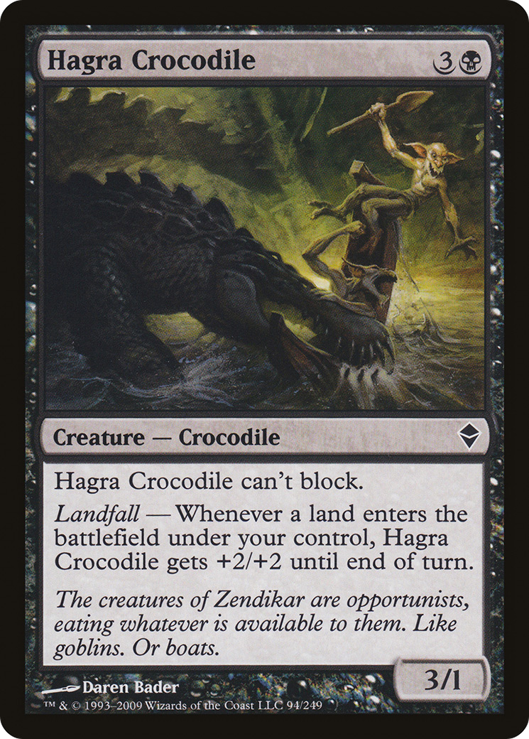 Hagra Crocodile (ZEN-094)  - Zendikar