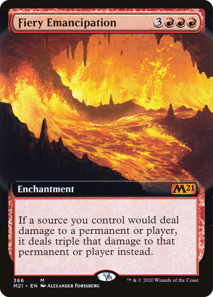 Fiery Emancipation (Extended Art) (M21-366)  - Core Set 2021: (Extended Art)