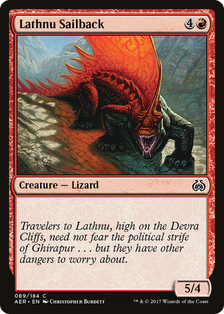 Lathnu Sailback (AER-089)  Foil - Aether Revolt