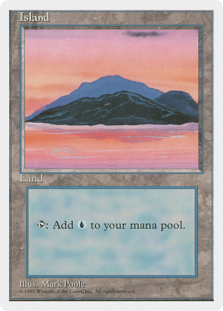 Island (C) (4ED-180)  - Fourth Edition