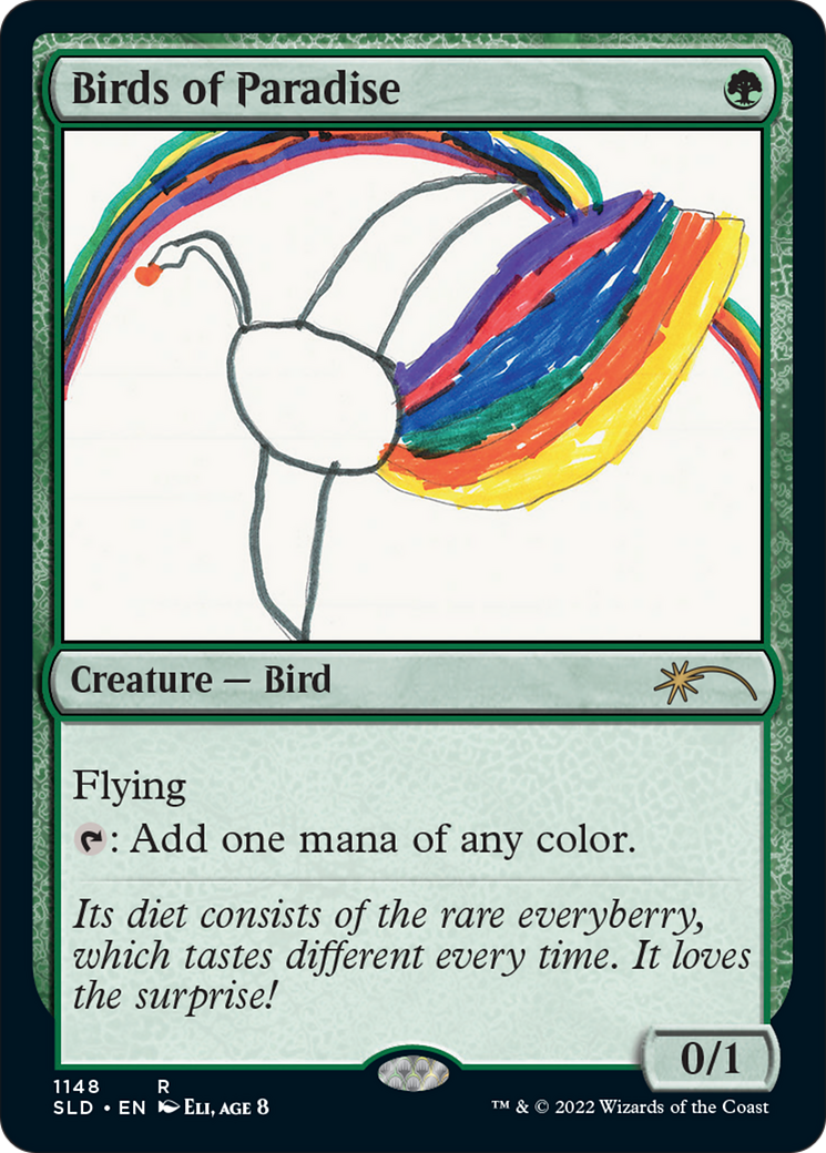 Birds of Paradise (1148) (SLD-1148)  Foil - Secret Lair Drop