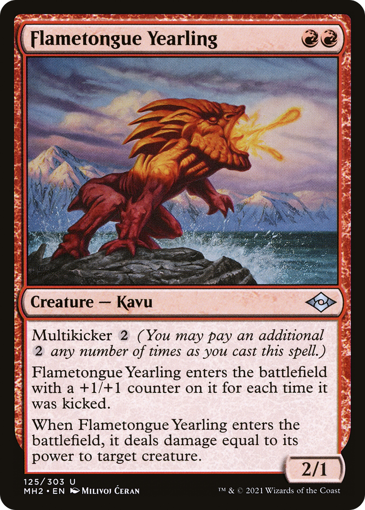 Flametongue Yearling (MH2-125)  - Modern Horizons 2
