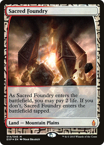 Sacred Foundry (EXP-014)  Foil - Zendikar Expeditions