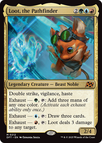 Loot, the Pathfinder (DFT-212) - Aetherdrift Foil
