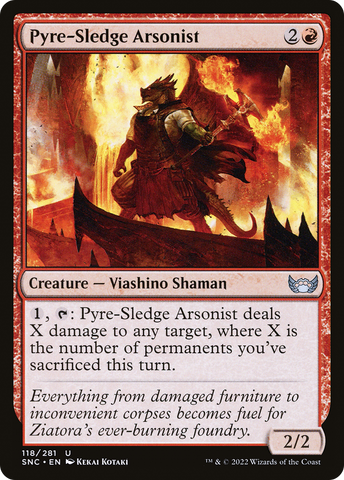 Pyre-Sledge Arsonist (SNC-118)  Foil - Streets of New Capenna