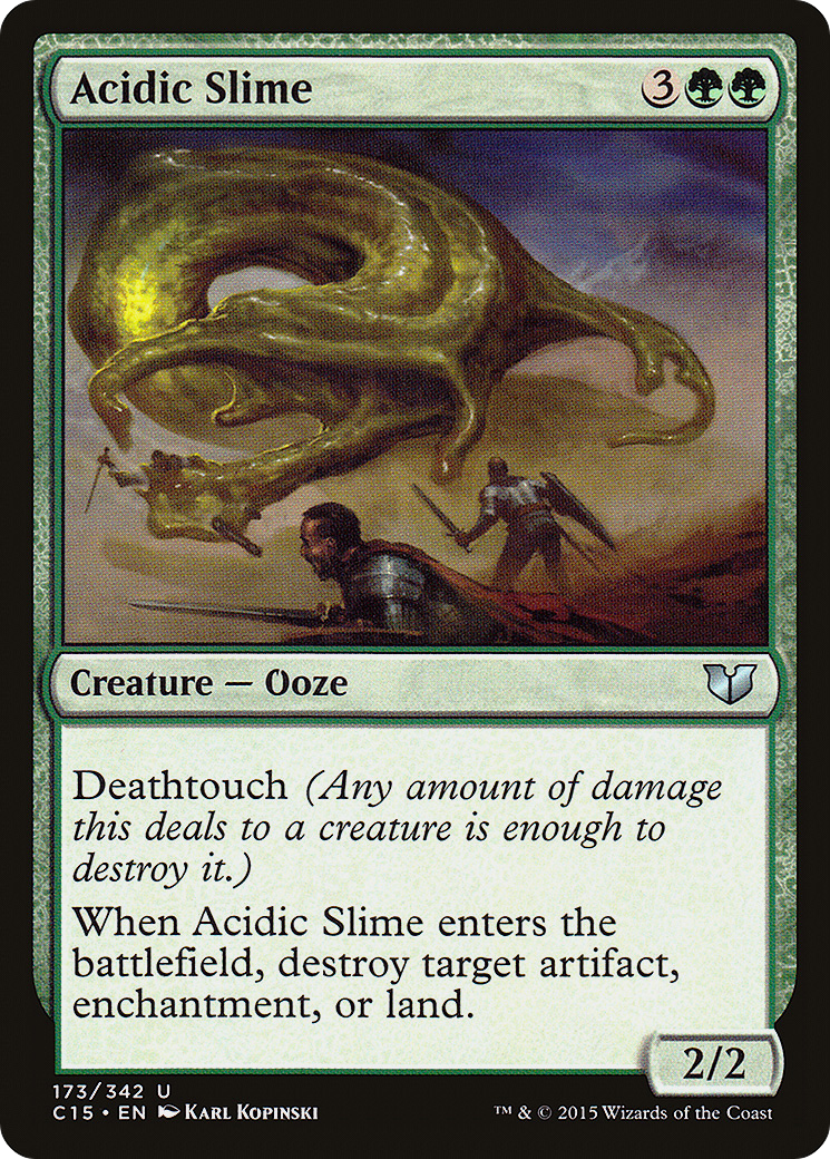 Acidic Slime (C15-173)  - Commander 2015