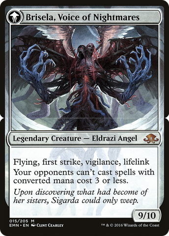 Brisela, Voice of Nightmares (PEMN-15BS)  Foil - Eldritch Moon Promos: (mooneldrazidfc)