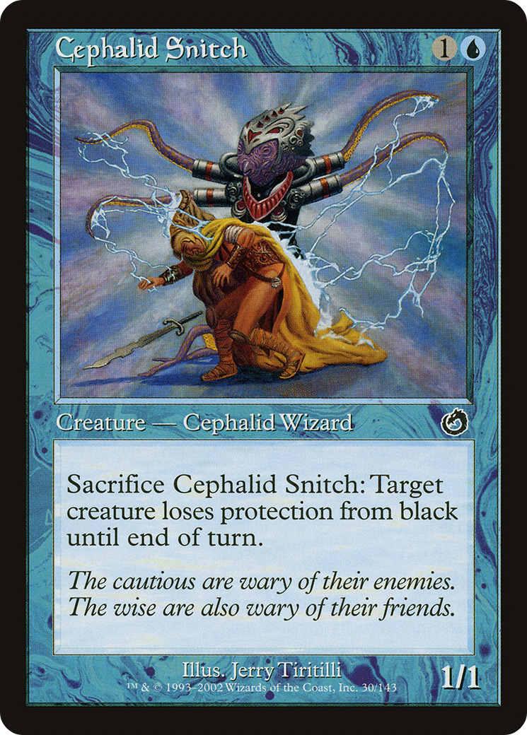 Cephalid Snitch (TOR-030)  Foil - Torment