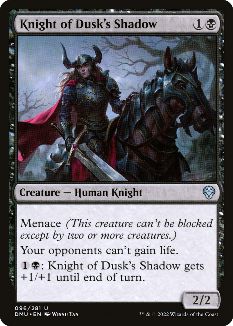 Knight of Dusk's Shadow (DMU-096)  Foil - Dominaria United