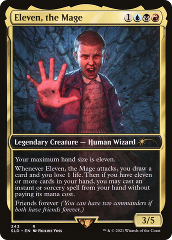 Eleven, the Mage (SLD-343)  Foil - Secret Lair Drop / Eleven, the Mage