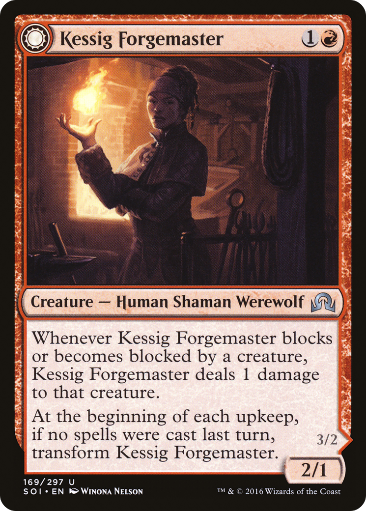Kessig Forgemaster (SOI-169)  - Shadows over Innistrad: (Double Faced Transform)
