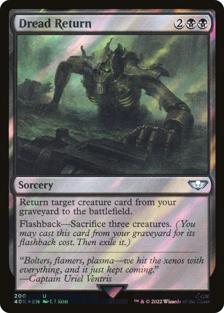 Dread Return (Surge Foil) (40K-200)  Foil - Warhammer 40,000 Commander
