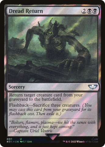 Dread Return (Surge Foil) (40K-200)  Foil - Warhammer 40,000 Commander