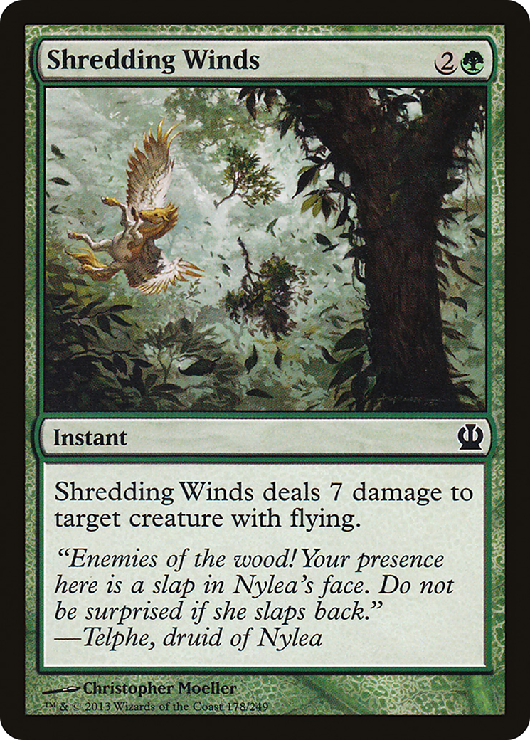Shredding Winds (THS-178)  Foil - Theros