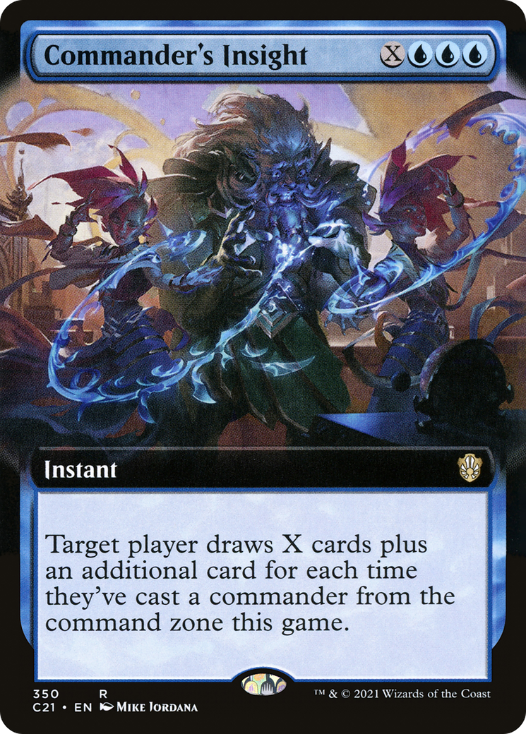 Commander's Insight (Extended Art) (C21-350)  - Commander 2021: (Extended Art)