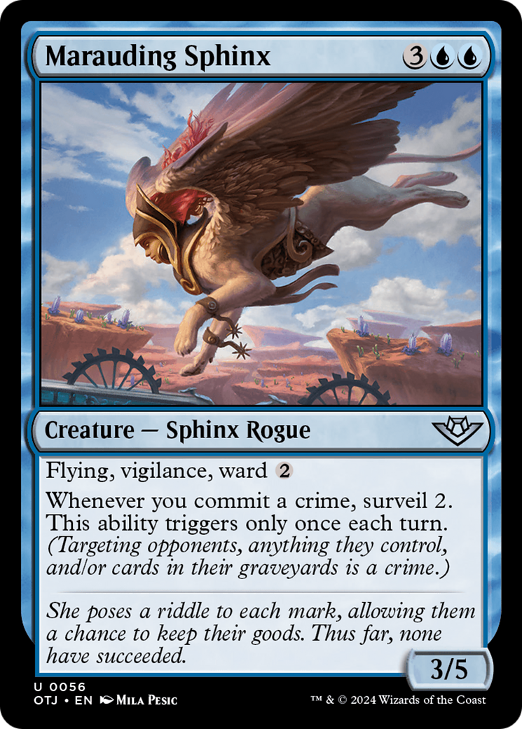 Marauding Sphinx (OTJ-056)  - Outlaws of Thunder Junction