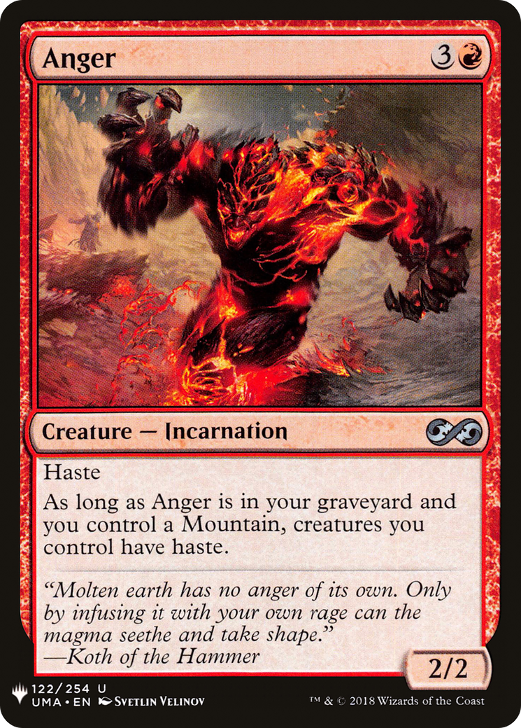 Anger (LIST-122)  - The List