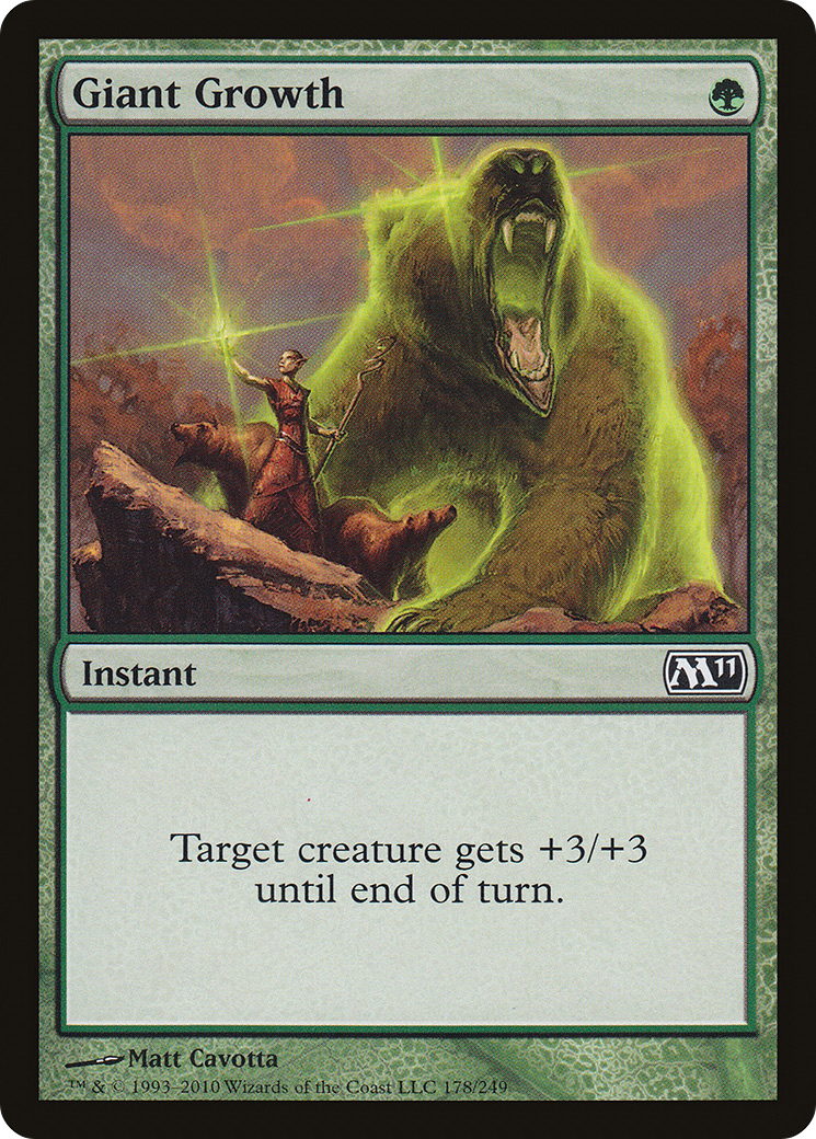 Giant Growth (M11-178)  Foil - Magic 2011
