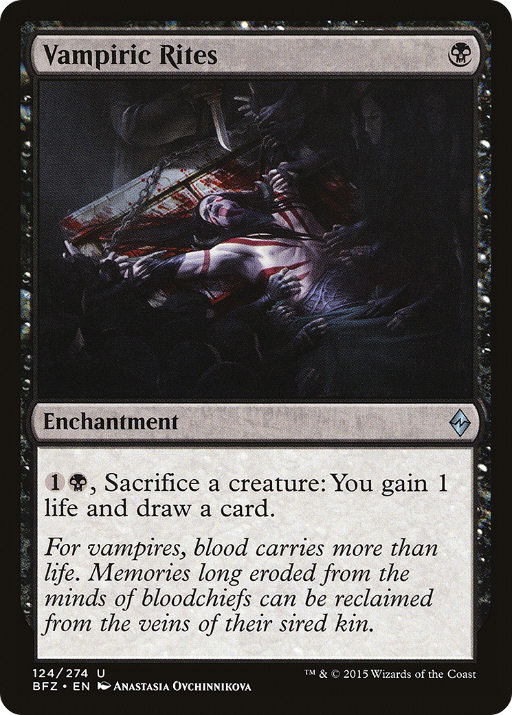 Vampiric Rites (BFZ-124)  - Battle for Zendikar