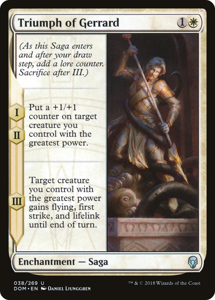 Triumph of Gerrard (DOM-038)  Foil - Dominaria