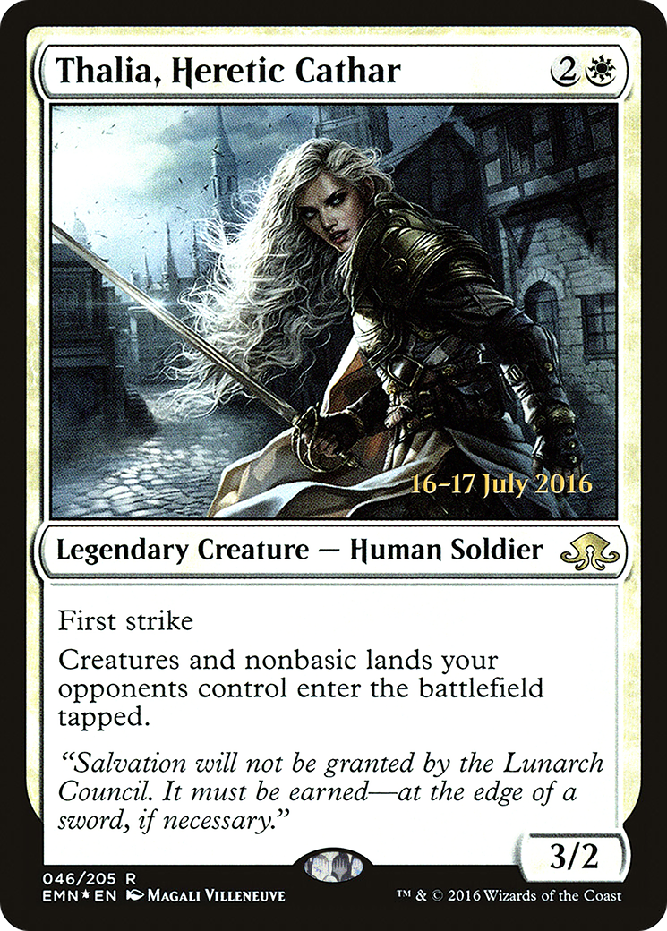 Thalia, Heretic Cathar (PRE-046) - Eldritch Moon Promos Foil