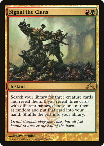 Signal the Clans (GTC-194)  Foil - Gatecrash