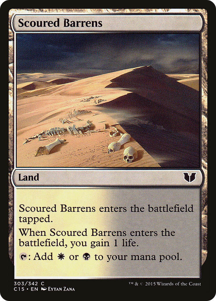 Scoured Barrens (C15-303)  - Commander 2015