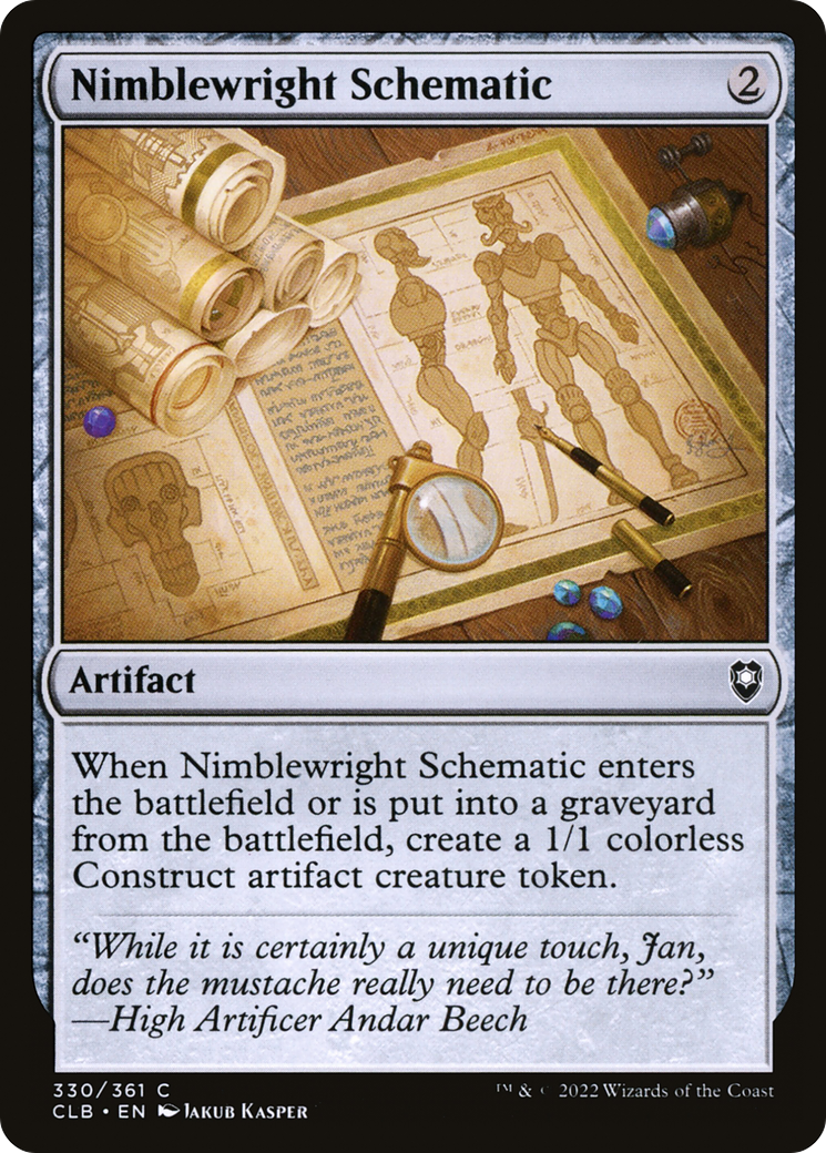 Nimblewright Schematic (CLB-330)  - Commander Legends: Battle for Baldur's Gate