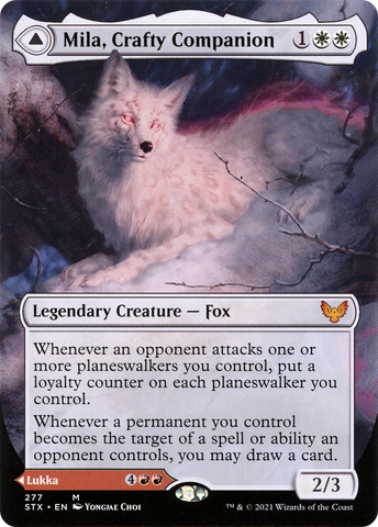 Mila, Crafty Companion (Borderless) (STX-277)  Foil - Strixhaven: School of Mages