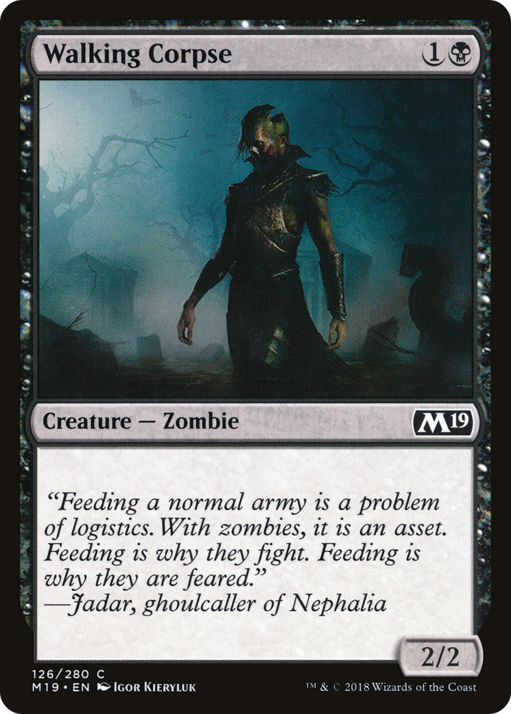Walking Corpse (M19-126)  Foil - Core Set 2019