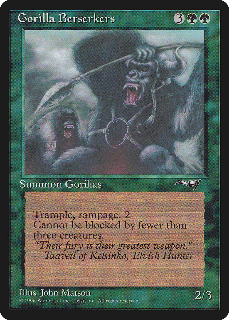 Gorilla Berserkers (ALL-076)  - Alliances