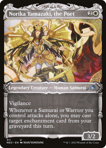 Norika Yamazaki, the Poet (Showcase) (NEO-311)  - Kamigawa: Neon Dynasty