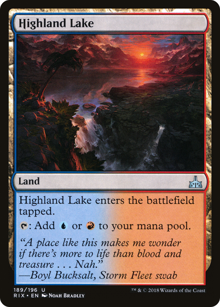 Highland Lake (RIX-189)  - Rivals of Ixalan