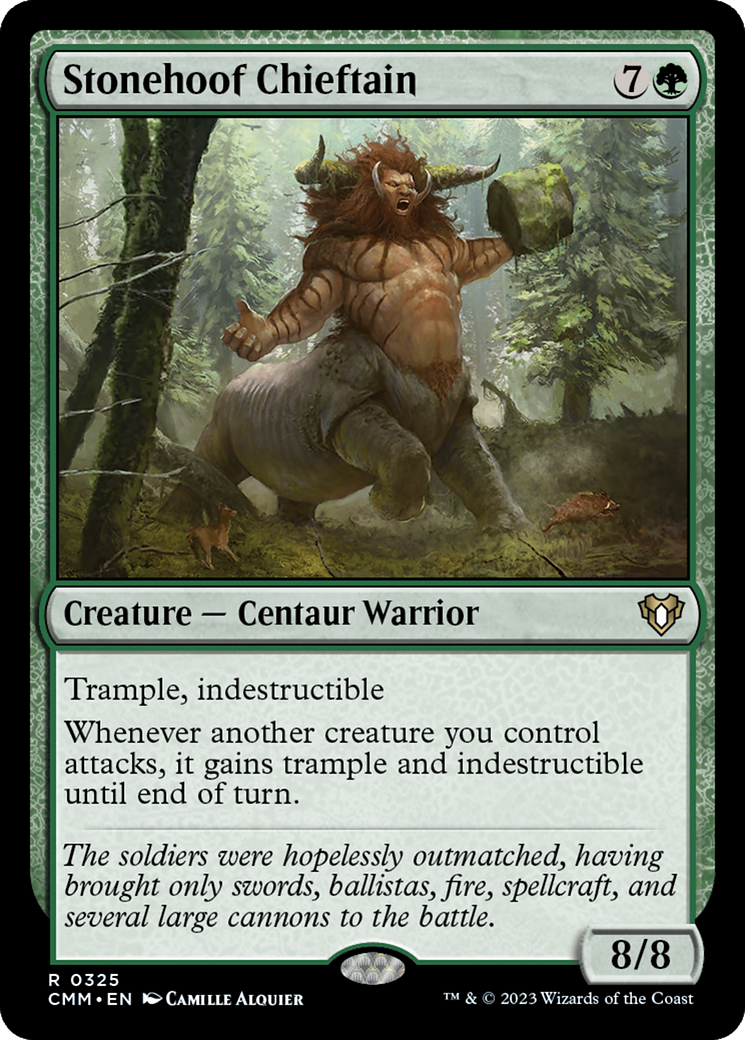 Stonehoof Chieftain (CMM-325)  - Commander Masters