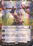 Ajani, Caller of the Pride (Borderless) (Mana Foil) (FDN-417)  Foil - Foundations