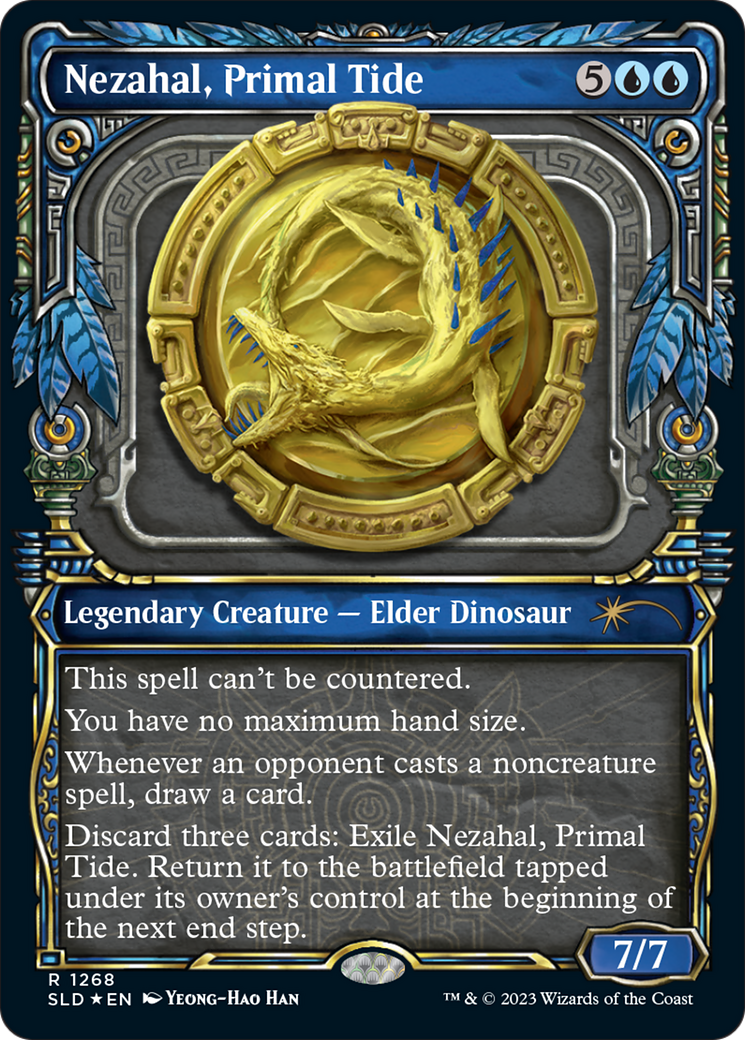 Nezahal, Primal Tide (Halo Foil) (SLD-1268)  Foil - Secret Lair Drop: (Showcase)