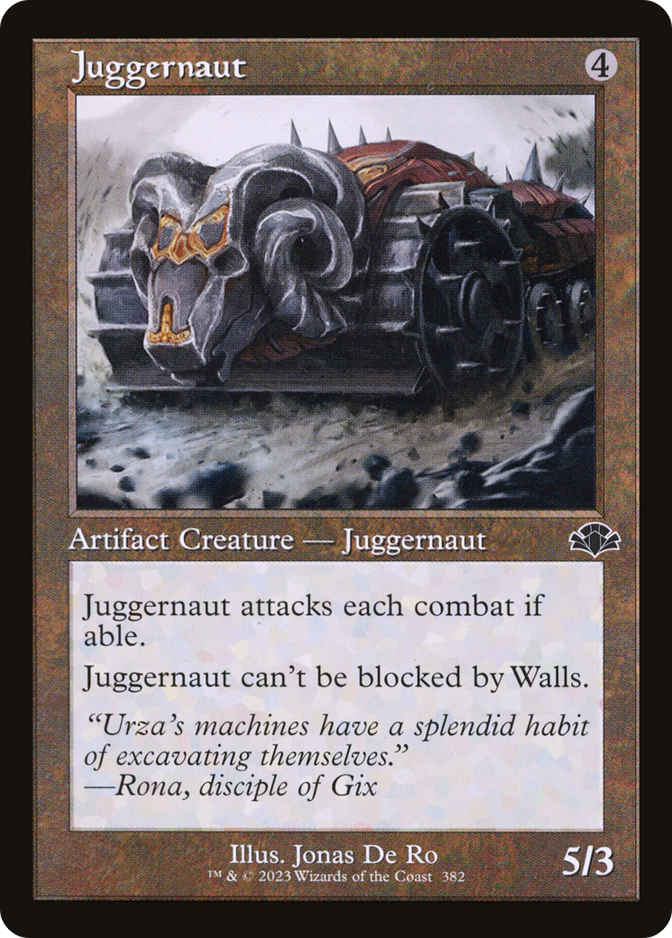 Juggernaut (Retro Frame) (DMR-382)  Foil - Dominaria Remastered